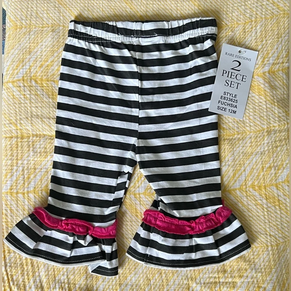 NWT Rare Editions 12 month 2 Piece Outfit Set
